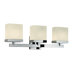 Cubist Three Light Bath Vanity in Polished Chrome