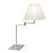 Square Swing Arm One Light Table Lamp in Polished Chrome