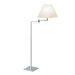 Square Swing Arm One Light Floor Lamp in Polished Chrome