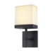 Ice One Light Wall Sconce in Satin Black