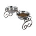 Tall Classic Wrought Iron Dog Feeder