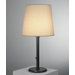 Rico Espinet Buster Chica Table Lamp in Deep Patina Bronze with Muslin Claiborne Shade