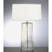 Rico Espinet Olinda Table Lamp in Clear Glass with White Organza Shade