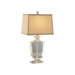 Artemis Accent Lamp in Lead Crystal with Cafe Shade