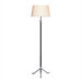 Todd  Floor Lamp in Chrome Pleated Brass/Steel