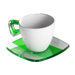 Square Coffee Crystal Teacup