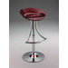 Swivel Barstool with Gas Lift in Red Acrylic
