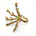 Coral Napkin Rings in Multi - Set of 4