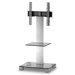 50" Plasma-TV-Stand "PL 2515" in Inox mit Klarglas