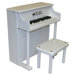 Traditional Spinet Piano in White