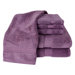 100% Supima Zero-Twist Cotton 6-Piece Towel Set in Amethyst