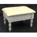 Queen Anne Style Wood Footstool with Storage