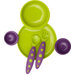 Groovy Interlocking Plate And Bowl with Modware in Kiwi / Grape