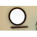 Huntington Round Mirror in Ebony / Zebra
