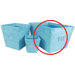 Groovy Love Large Fabric Storage Bin in Turquoise
