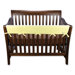 Long Fleece Crib Wrap Wide Rail Cover in Yellow