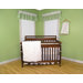 Pique Four Piece Crib Bedding Set in White