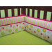 Splash Pink Crib Bumpers