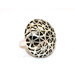 Adjustable Floral Dome Ring