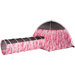 Pink Camo Tent and Tunnel Set