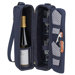 Classic Sunset Depinot Wine Carrier for Two in Navy