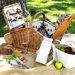 Huntsman Basket for Four with Coffee Set and Blanket in Santa Cruz