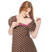 Zoe Gownie in Brown / White Dot