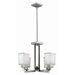 Affinia 4 Light Chandelier with Glass Shade
