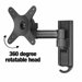 Swivel LCD Wall Mount for 13" to 30" Screens in Hi-Gloss Black