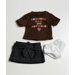 18" Doll Clothes - Brownie T-Shirt / Skirt Set