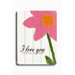 Love You Planked Wood Sign - 20" x 14"