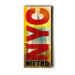 NYC Metro Transit Wood Sign
