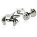 Dumbbell Cufflinks in Silver