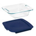 Easy Grab 8" Square Baking Dish with Plastic Cover