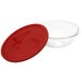 Smart Essentials 4 Qt Mixing Bowl with Red Plastic Cover