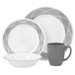 Vive Savvy Shades Grey 16 Piece Dinnerware Set