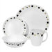 Livingware Geometric 16 Piece Dinnerware Set