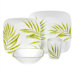 Square Bamboo Leaf 16 Piece Dinnerware Set
