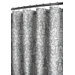 Rococo Scroll Shower Curtain in Antique Silver