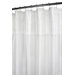 Tuxedo Pleat Shower Curtain in White