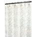 Victorian Lace Shower Curtain in White / Taupe