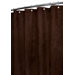 Rich Suede Shower Curtain in Chocolate