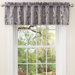 Cocoa Flower Valance in Black / Silver