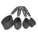 4 Piece Measuring-cup Set with Gray Handle