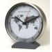 Convertible Global Wall Clock with Stand in Silver
