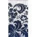 Black and White Floras Curtain