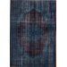 Turkish Blue Floral  Medallion Rug