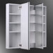 Tri-View Medicine Cabinet Surface Mounted