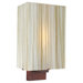 Zen One Light Wall Sconce in Chocolate