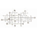Metro Designer Metal/Glass Bead Wall D&eacute;cor